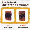 Afro Kinkys Bulk Human Hair Ombre Color #30/1b/#30 for Twist, Mini Twist, Dreadlock and Braiding 100% Afro Kinky-Curly Human Hair Bulk (10inch(50g, #30/1b/30))