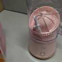 Paris Hilton Electric Citrus Juicer, Mini Portable Cordless Juicer with USB Rechargeable Base, One-Touch Button, Compact Lemon, Lime and Orange Juicer, Pink
