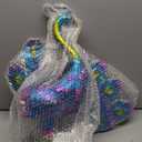 Alpine Corporation | 23"H Outdoor Metallic Peacock Tail-Spread Yard Statue  Vibrant Garden Sculpture for Patio, Lawn & Entryway Dcor  Multicolor Finish