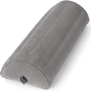 USHMA Inflatable Bolster Pillow, Half Moon Pillow for Legs, Knees, Lower Back & Head | Semi Roll Pillow for Bed, Sleeping | Knee Pillow for Side, Back Sleepers - Ankle & Knee Support - Leg Elevation