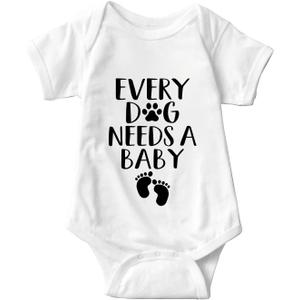 listery Every Dog Needs A Baby Bodysuit Funny Pregnancy Announcement Newborn Dog Paws Baby Infant Clothes