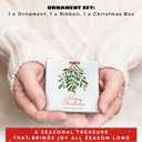 3 x Pregnancy Announcement for Grandparents - Grandparents Gifts for Grandma Grandpa - Baby Pregnancy Announcement Ornament for New Expecting Grandma, Grandpa - Ceramic Christmas Ornament 2026