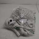 5.9FT/ 185cm Skeleton Halloween Full Size, Life Size Skeleton with Posable Joints Glowing Eyes Skeleton for Halloween Party Outdoor Haunted House Decor