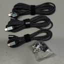 ZBF 100W USB C Magnetic Charging Cable, 2 in 1 Charger Cable for Type C(3 Pack, 4/ 6.6/ 6.6FT) 480Mbps Data Transfer, 5A Fast Charging for Phone 17 16 15, 14, 13 Pro Max, MacBook Pro, Pad, Galaxy S22, Pixel