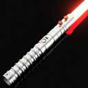 CVCBSER Upgrade App Dueling Lightsaber, Motion Control 16 Sets Sound Effects and 16 Colors Changeable, Smooth Swing Metal Light Saber for Adults, Small