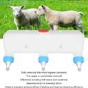 GLOGLOW 3L Goat Milk Feeder, Durable Feeding Bucket, Farm Drinking Equipment with 3 Nipples for Professional Breeders, Farmers, Pet Care Experts, Ranch Managers, Home Farm Owners