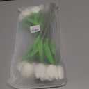 Tulips Artificial Flowers 20 Pcs White Fake Tulip Stems Real Touch PU Tulips for Easter Spring Wedding Bouquet Home Centerpiece Floral Arrangement Table Dcor