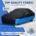 Car Cover Waterproof All Weather Outdoor Windproof Dustproof UV Protection Fit Sedan BMW 2 Series,Chevrolet CobaltDodge NeonKIA SephiaNissa Versa