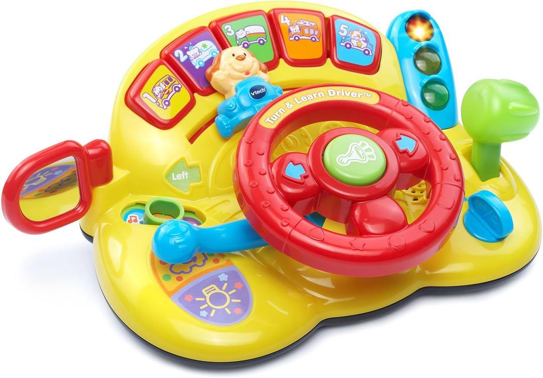 VTech Turn and Learn Driver, Yellow (8.86 x 10.79 x 4.33 Inches)