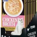 2 x INABA Chicken Broth, Side Dish/Topper for Cats with Vitamin E, 1.76 Ounce Pouch, 8 Pouches Total, Chicken and Salmon Recipe
