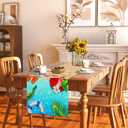 Summer Beach Table Runner Flip Flops Seaside Themed Tablecloth Summer Seasonal Holiday Birthday Party Decorations and Supplies for Home Kitchen Table-1372''