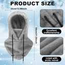 Eurzom 6 Pcs Ski Mask Balaclava for Women Men Warm Winter Fleece Face Mask Hooded Scarf for Cold Weather (Black, Beige,light Gray)