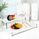 Stone Dish Drying Rack, Double-layer Stone Dish Drying Mat for Kitchen Counter,Super Absorbent Diatomaceous Earth Dish Dry Rack with Non-Slip Stainless Steel Feet for Kitchen/Bedroom/Bathroom Supplies, 44*34*4cm
