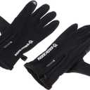 Unisex Winter Skiing Bike Motorcycle Touch Screen Gloves, Windproof - Thermal Warm Full Finger Racing Cycling Skiing Gloves for Men Women, Outdoor Sports Mittens with Rainproof - Black, Black M