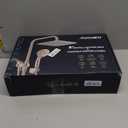 Ryamen Dual Shower Head Combo, Brushed Nickel 8'' High Pressure Rain/Rainfall Shower Head, 6 Settings Adjustable Handheld Showers, with 15" Height Adjustable Slide Bar, Holder/59 Hose