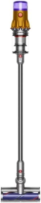 Dyson V12 Detect Slim Cordless Vacuum Stick Cleaner - Yellow/Iron, HEPA Filter, Bagless, Up to 60 Min Runtime, Rotating Brushes, Battery Operated, With 5AVE Microfiber Cloth