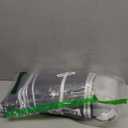 No Hook Shower Curtain and Liner Set, Ombre Grey Striped Shower Curtains with Snap in Fabric Liner, Hotel Ringless Waterproof Washable with See Through Top Window, 71" x 74"