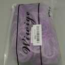 Long Curly Wavy Ombre Purple Wigs for Women Synthetic Natural Middle Part Daily Party Halloween Cosplay Wig with Wig Cap 21"