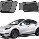 Car Window Shades for Model Y(2020-2025) Accessories - Side Window Shade for Baby, Breathable Mesh Car Privacy Window Covers, UV Protection and Heat Insulation for Road Trips, Napping, Camping