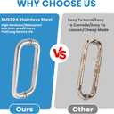 Alise Shower Door Handle,Sliding Shower Glass Door Pull,Tubular Back to Back Handle Bar for Shower Bathroom Doors,10-Inch SUS304 Stainless Steel Shower Hardware Replacement Parts,Brushed Nickel