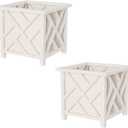 3-Shelf Corner Cabinet  Storage Cupboard with Stylish Shutter Doors and Adjustable Shelves for Kitchen or Bathroom Furniture by Lavish Home (White) (Pack of 2)