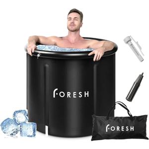 105gal Ice Bath Cold Plunge Tub (Environmental Material Certificated) for Muscle Relax, Cold Therapy after Workout, Sports. Safe Healthy Portable Inflatable icebath Barrel. Outdoor. Travel Bag