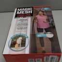 Magic Mesh Elite- More Durable Magnetic Screen Door, Reinforced Seam Mesh Curtain Keeps Bugs Out, One Panel Hook & Loop Frame, Strong & Hidden Magnets- Fits Single Doors up to 39 x 83 Inches