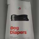 Pet Parents Washable Dog Diapers (3pack) + Extendrs of Durable Doggie Diapers, Premium Dog Diapers Female & Male (X-Large, Black)