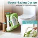 SereneLife 2-in-1 Potty Chair & Potty Training Seat with Step Stool Ladder - Height Adjustable Kids/Toddler Toilet Seat with Stable Anti-Slip Design, Cushioned Seat & Splash Guard For Boys Girls