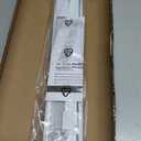 LazBlinds No Drill Cordless Aluminum Mini Blinds, 20'' W x 64'' H, White