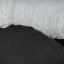 FUNNY FUZZY Dog Bed for Small Dogs & Cats - Orthopedic Dog Sofa, Fluffy Cat Beds with Removable Washable Cover, Supportive Foam Pet Couch Bed - Snoozy Dream, Blue, M