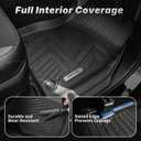 OEDRO Floor Mats Set Fits for 2016-2021 Jeep Grand Cherokee / 2022 Jeep Grand Cherokee WK, Custom Fit Black TPE All Weather Front & Rear Row Trunk Liners Car Floor Mats Set