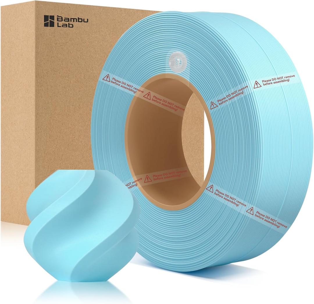ENOMAKER Bamboo Lab PLA Matte Filament Refill ICE Blue 11601 1.75mm, 3D Printer Filament with RFID for AMS, Easy to Print & Beginner Friendly,3D Printing Consumables 1kg Spool (2.2lbs)