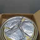 Kichler 15.25" Flush Mount Ceiling Light in Brushed Nickel, 3-Light Fixture with Clear Satin Etched Glass, Brushed Nickel, (15.25" x 6"), 8110NI