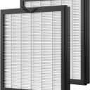 2 Pack G3 True HEPA Replacement Filter FXAP2W Compatible with AMEIFU G3 Sferf-30 (FXAP2W) Air Cleaner Purifier, VEWIOR A3 and Tailulu HQZZ-260 Air Cleaner Purifier,3 in 1 Filtration HEPA Filter (White)