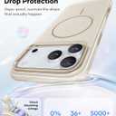 Vihibii for iPhone 17 Pro Case Slim, [Compatible with Magsafe], Invisible Camera Stand, Anti-Fading Glow Stylish Case, Military-Grade Protection & Scratch-Resistant Back Phone Cover, 6.3" 2025, White