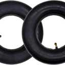 4.10/3.50-6 Replacement Inner Tubes with TR-87 Bent Valve Stem Tubes for Wheelbarrows, Snow Blowers, Wagons, Carts, Hand Trucks, Lawn Mowers, Tractors and More (2/Pack)