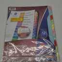 Avery 12 Tab Dividers for 3 Ring Binders, Customizable Table of Contents, Multicolor Tabs, 6 Sets (11196) (12 tabs)