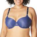 Warner's Women's Blissful Benefits Side Smoothing Underwire Bra (34B, Button Blue)