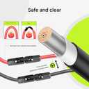 33Ft Solar Panels Extension Cables, 6mm PV Cable with Male and Female Connectors, IP68 Waterproof, 10AWG Solar Wire