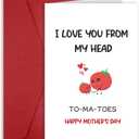 Funny Mother's Day Cards for Mom Grandma, Cute Mom Gift For Mothers Day, Mom Gift on Mothers Day from Son Daughter, Mothers Day Card Gift For Women Her