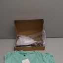 Riyiper 3 Pack Women's Maternity Dresses, Short Sleeve Pregnancy Dress Side Ruched Crew Neck Knee Length Mama Clothes (X-Large, Black, Light Green, Light Brown)