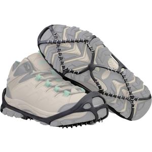 Walk Traction Cleats Ice Snow Grips Crampons for Boots and Shoes - Anti-Slip Portable Flexible Footwear for Running on Snow and Ice (Medium(US SIZE 4-9))