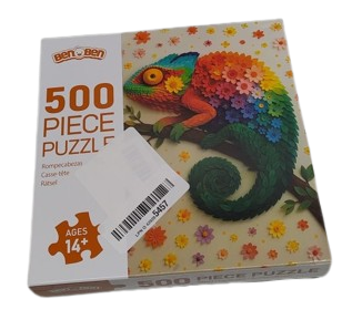 Bits and Pieces – Jigsaw Puzzle for Adults – Lizards Collage - Colorful Reptiles Jigsaw Puzzle by Tim Jeffs (500 Piece Puzzle)