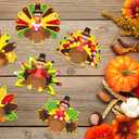 2 x 80UncleKimby 16Pcs Thanksgiving Crafts - Fall Turkey DIY Felt Art Kits Bulk for Party