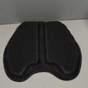 Soft Thin Gel Seat Cushion for Car Seat, Office Chair, Wheelchair, Stadium - Non-Slip Car Seat Cushions with 1 Inch Gel - Sciatica & Tailbone Pain Relief (Black)