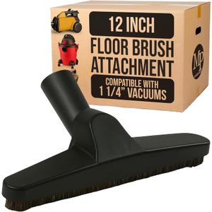 MP Maresh Products Compatible with Shop Vac 1-1/4" Vacuum Cleaners Floor Brush Vacuum Attachment for Wet Dry Shop Vacuums Ideal for Bare Floors and Walls - Durable Efficient Cleaning Tool 12 Inch