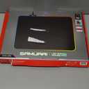LIFEWORKS Samurai LED Gaming Mouse PAD Multicolor Illumination