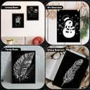 Noveread 67 Pcs Scratch Paper Art Set Scratchboard Craft Kits Black Coated Scratch Paper Wood Art Stylus and Stencils for DIY Birthday Party Gift Supplies (7.2 x 5 Inch)