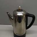 Elite Gourmet EC812 Electric 12-Cup Coffee Percolator with Keep Warm, Clear Brew Progress Knob Cool-Touch Handle Cord-less Serve, Stainless Steel